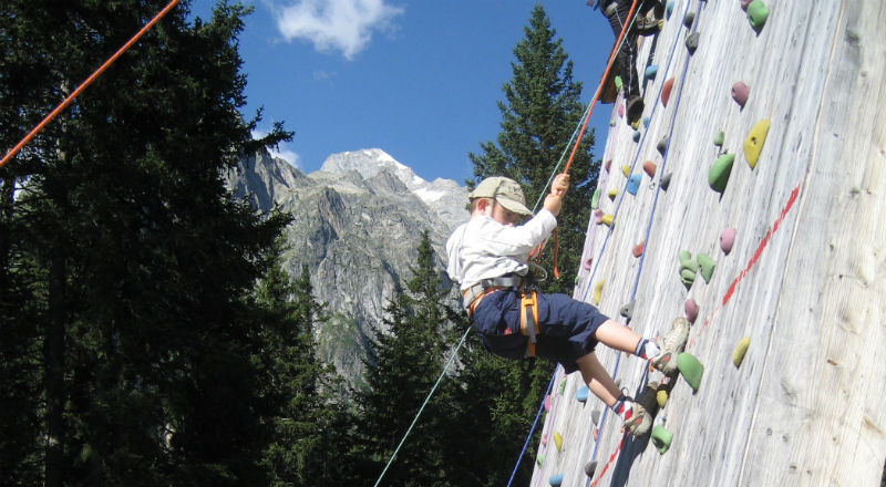 Einführung in die Kletterwand