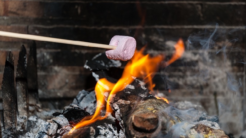 Marshmallow und heisse Schokolade